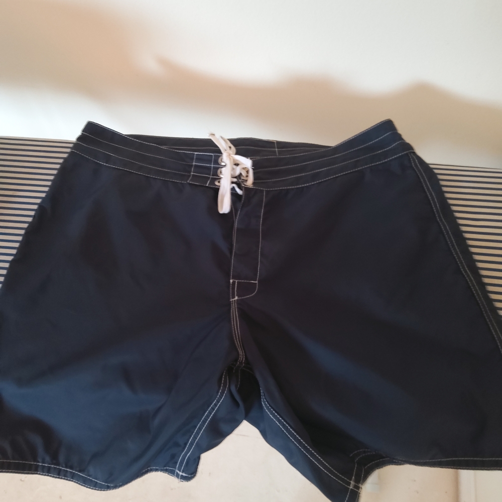 Birdwell Navy Blue Swim Board Shorts